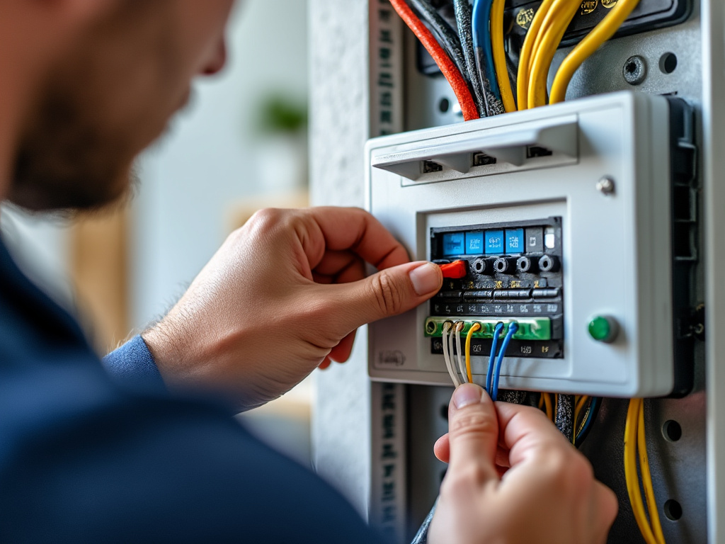 Contrôle d’un tableau électrique par un électricien