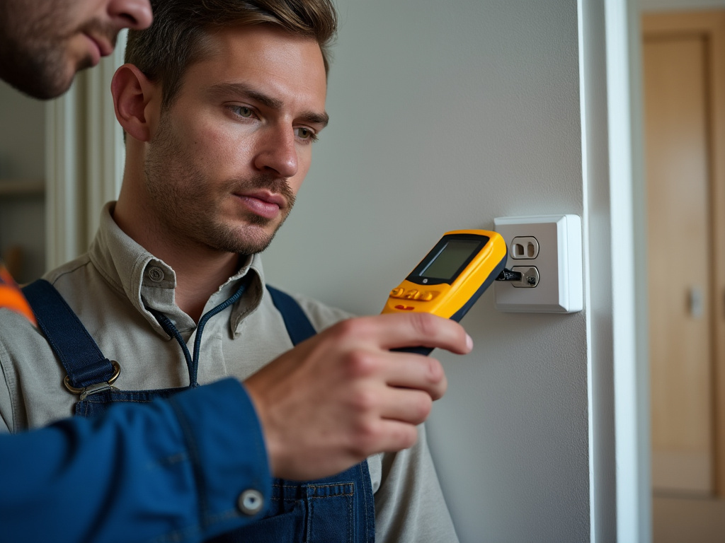 Contrôle sécurité prise électrique par un professionnel