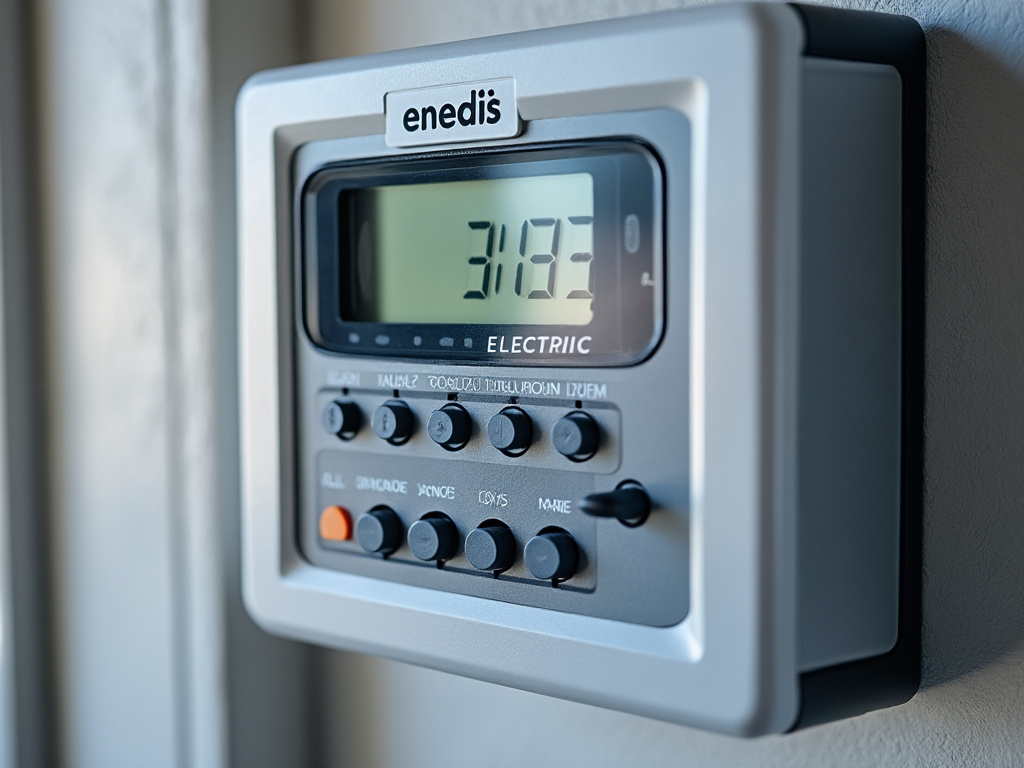 Compteur électrique Enedis installé dans un logement
