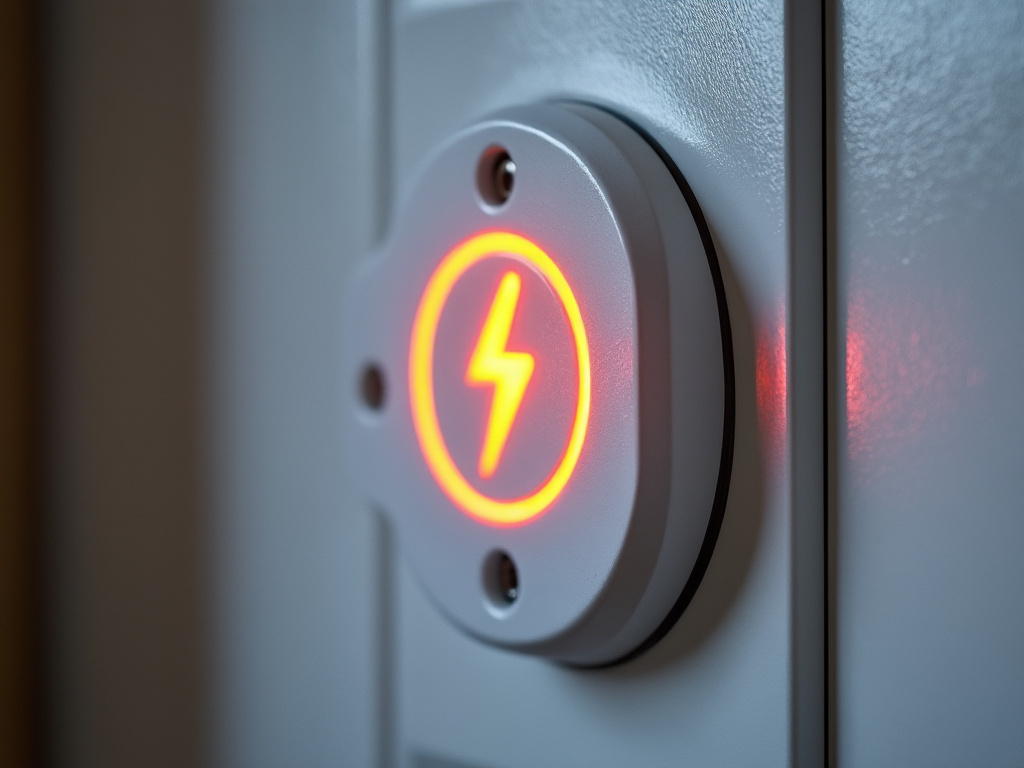 Prise électrique avec échauffement visible