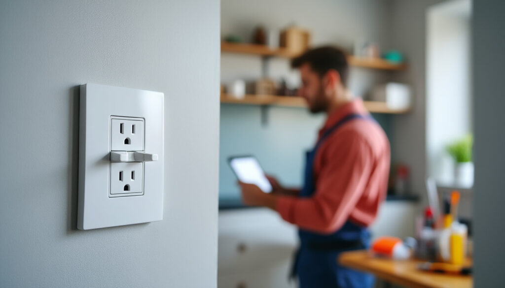Tableau électrique avec interrupteur différentiel dans un logement rénové