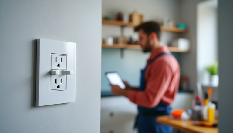 Tableau électrique avec interrupteur différentiel dans un logement rénové