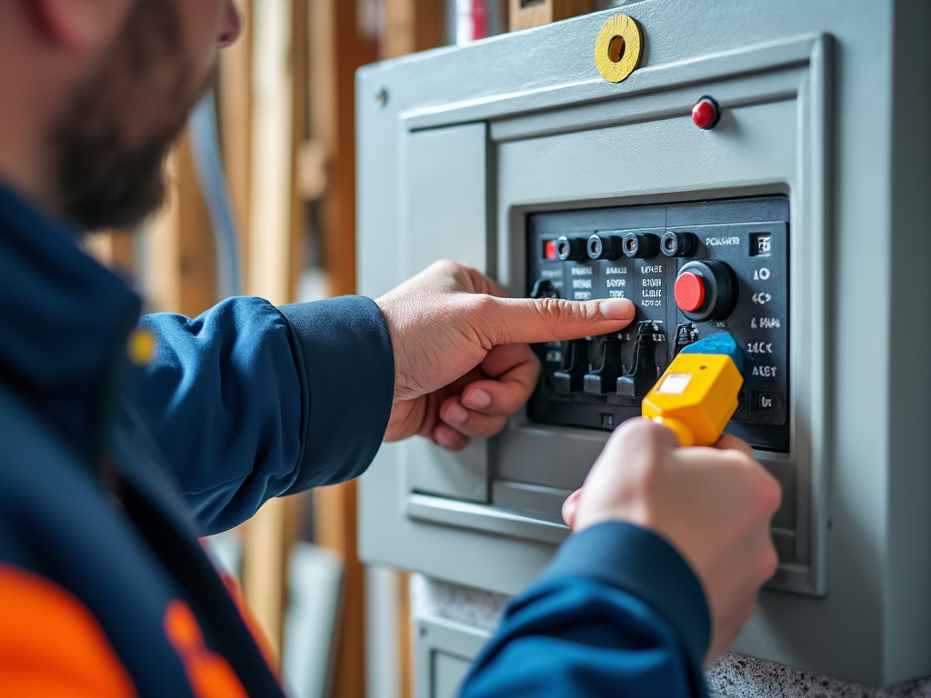 Test du bouton différentiel d'un interrupteur différentiel dans un tableau électrique