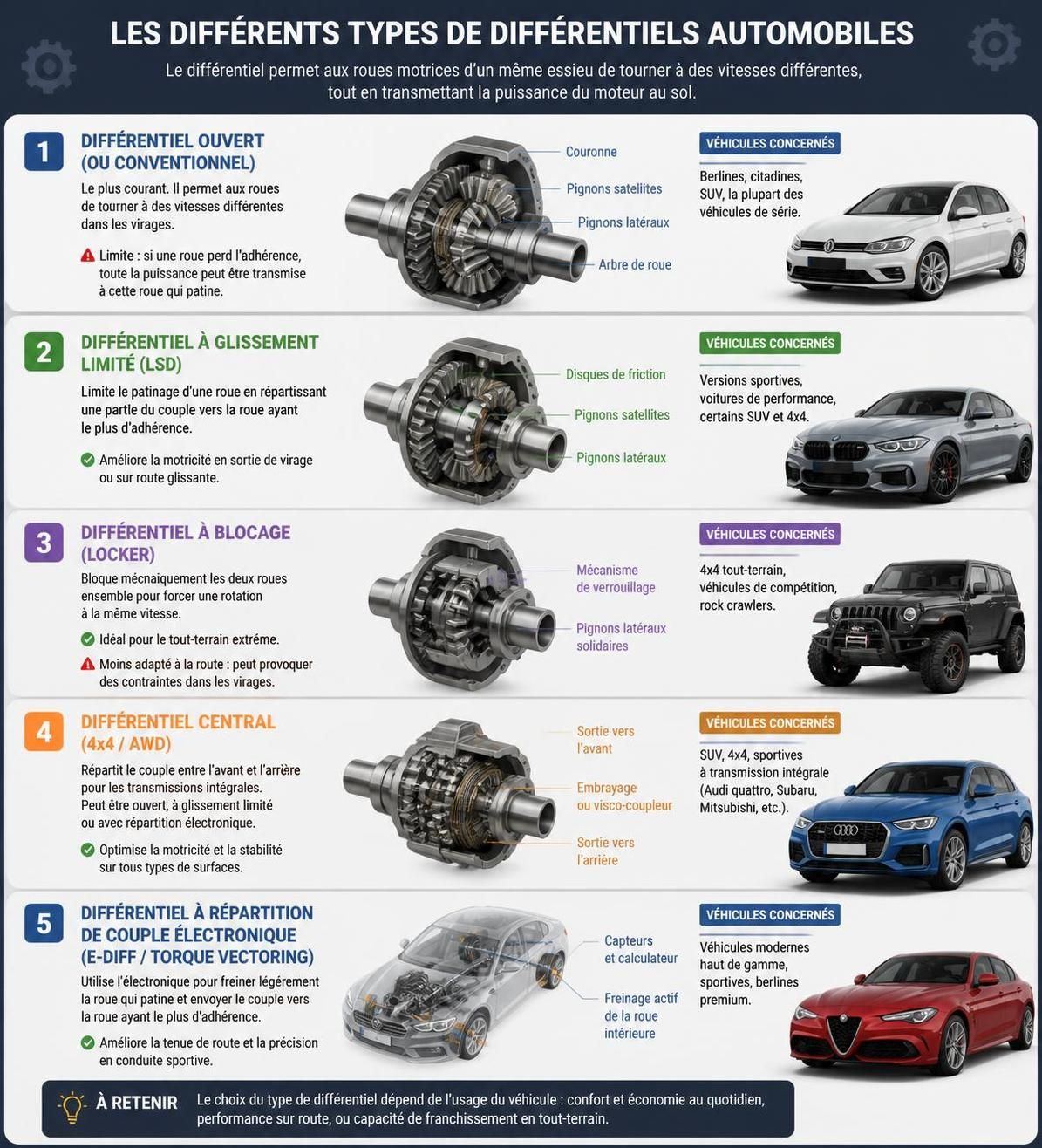 découvrez le rôle essentiel du différentiel dans un véhicule, pourquoi il est crucial pour la sécurité et la performance, et comment il permet aux roues de tourner à des vitesses différentes.