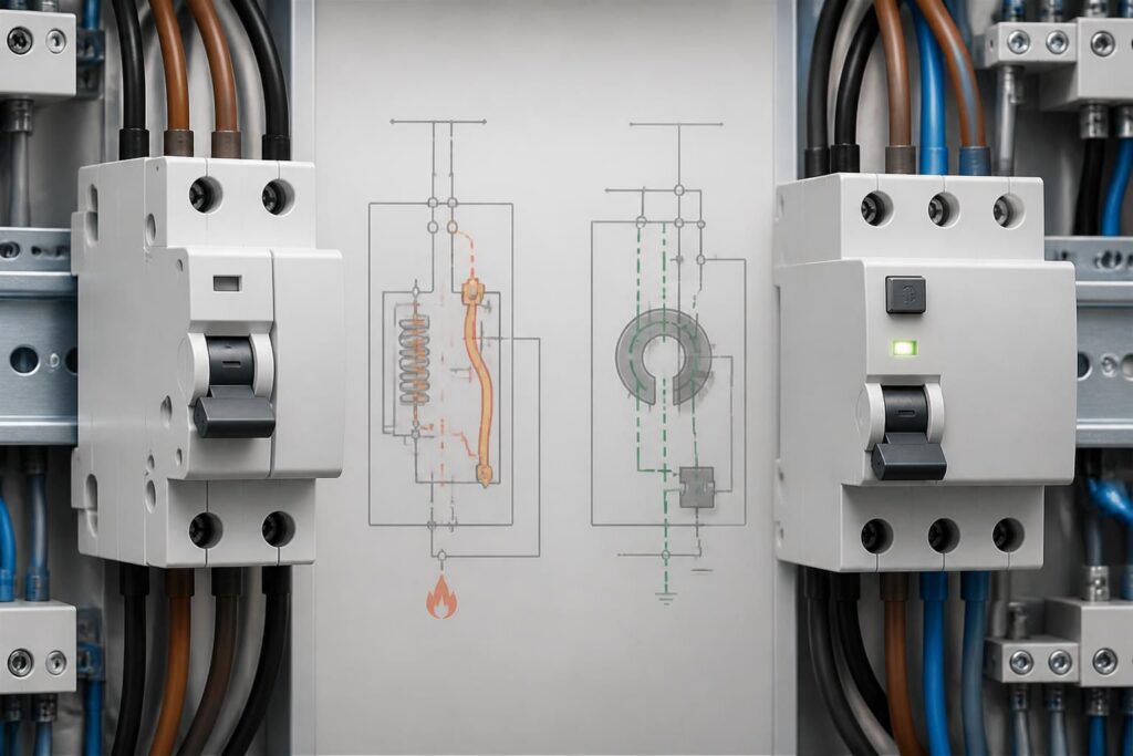découvrez les différences essentielles entre disjoncteur et interrupteur différentiel, leurs fonctions et leur importance pour assurer la sécurité électrique de votre installation.