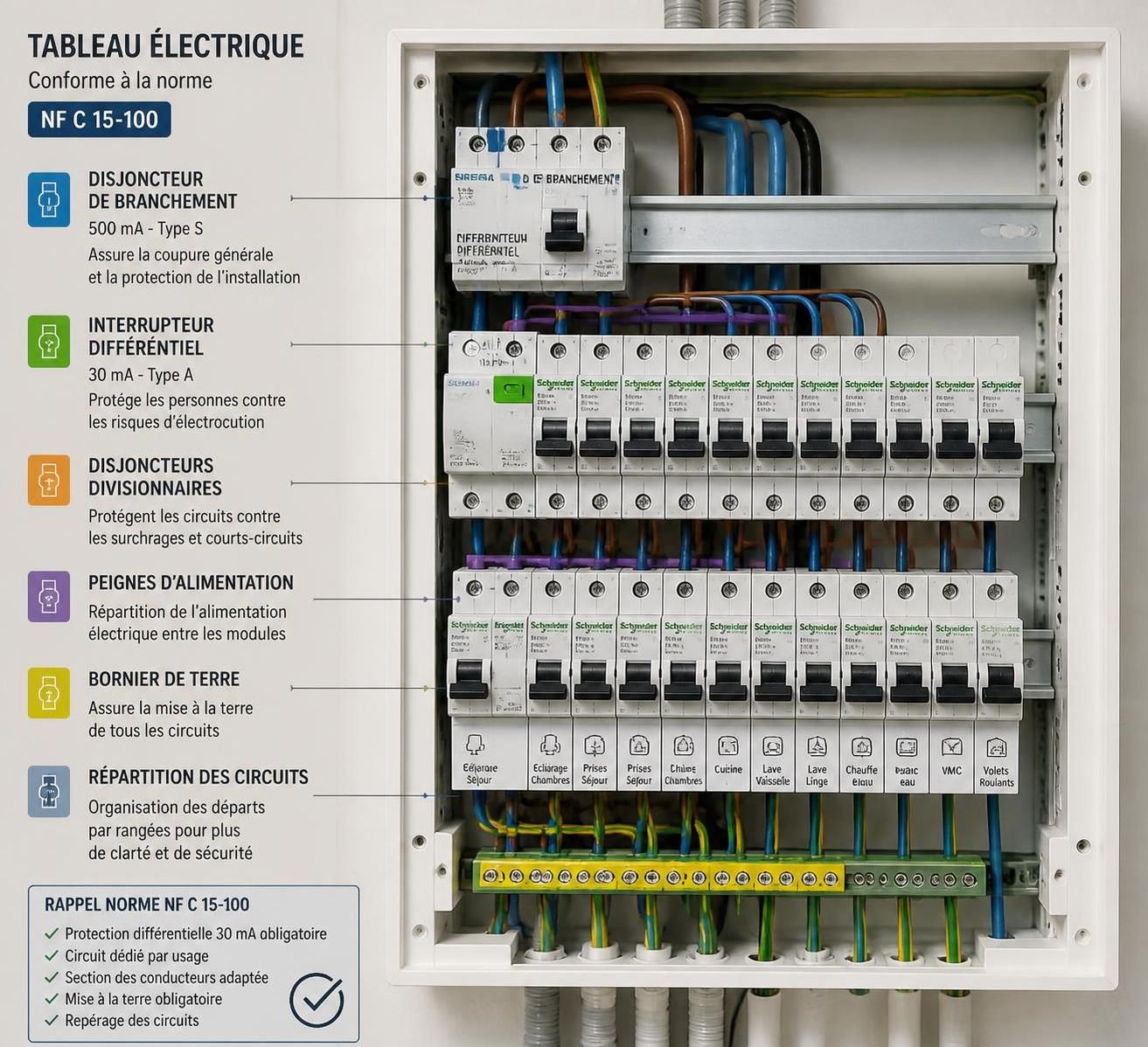 découvrez les normes essentielles du tableau électrique pour la rénovation en 2026 et assurez la sécurité et la conformité de votre installation électrique.