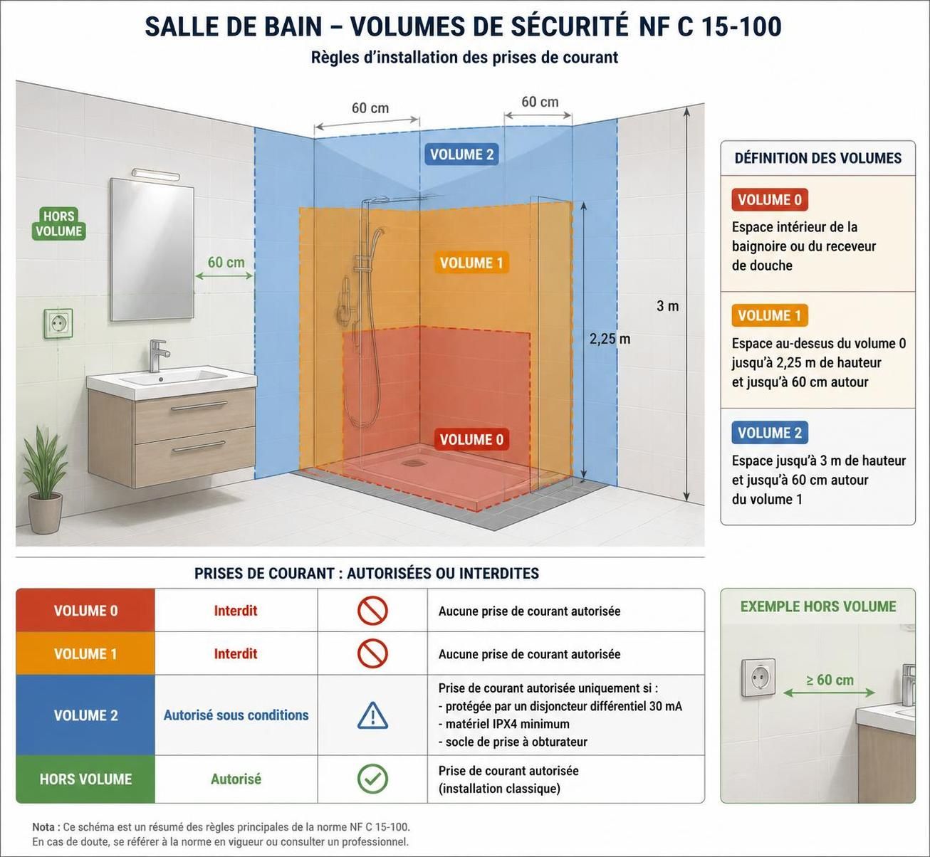 découvrez les normes essentielles pour l'installation conforme d'une prise électrique près d'un lavabo dans votre salle de bain afin d'assurer sécurité et conformité aux réglementations.