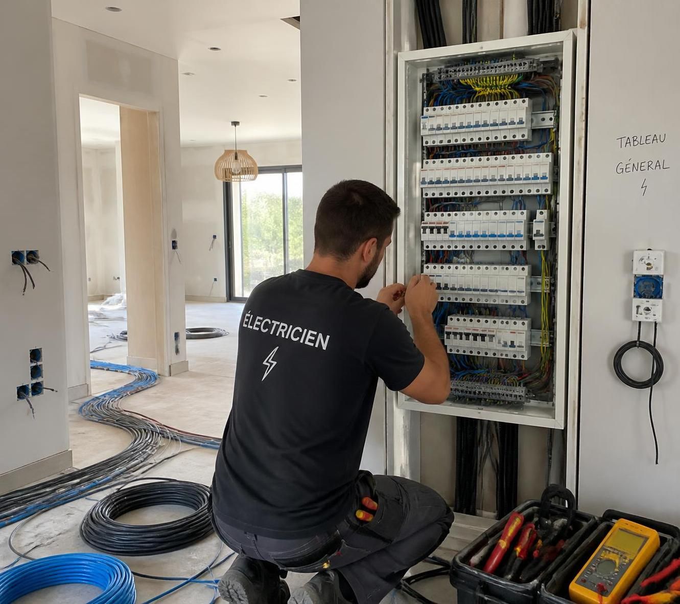 découvrez le prix moyen d'installation électrique pour une maison de 120m² en 2026, incluant les coûts des matériaux, de la main-d'œuvre et les conseils pour optimiser votre budget.