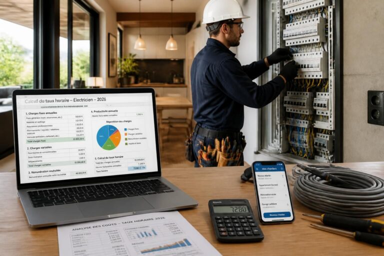 découvrez le taux horaire moyen d'un électricien en 2026 et apprenez comment le calculer facilement pour vos projets électriques.
