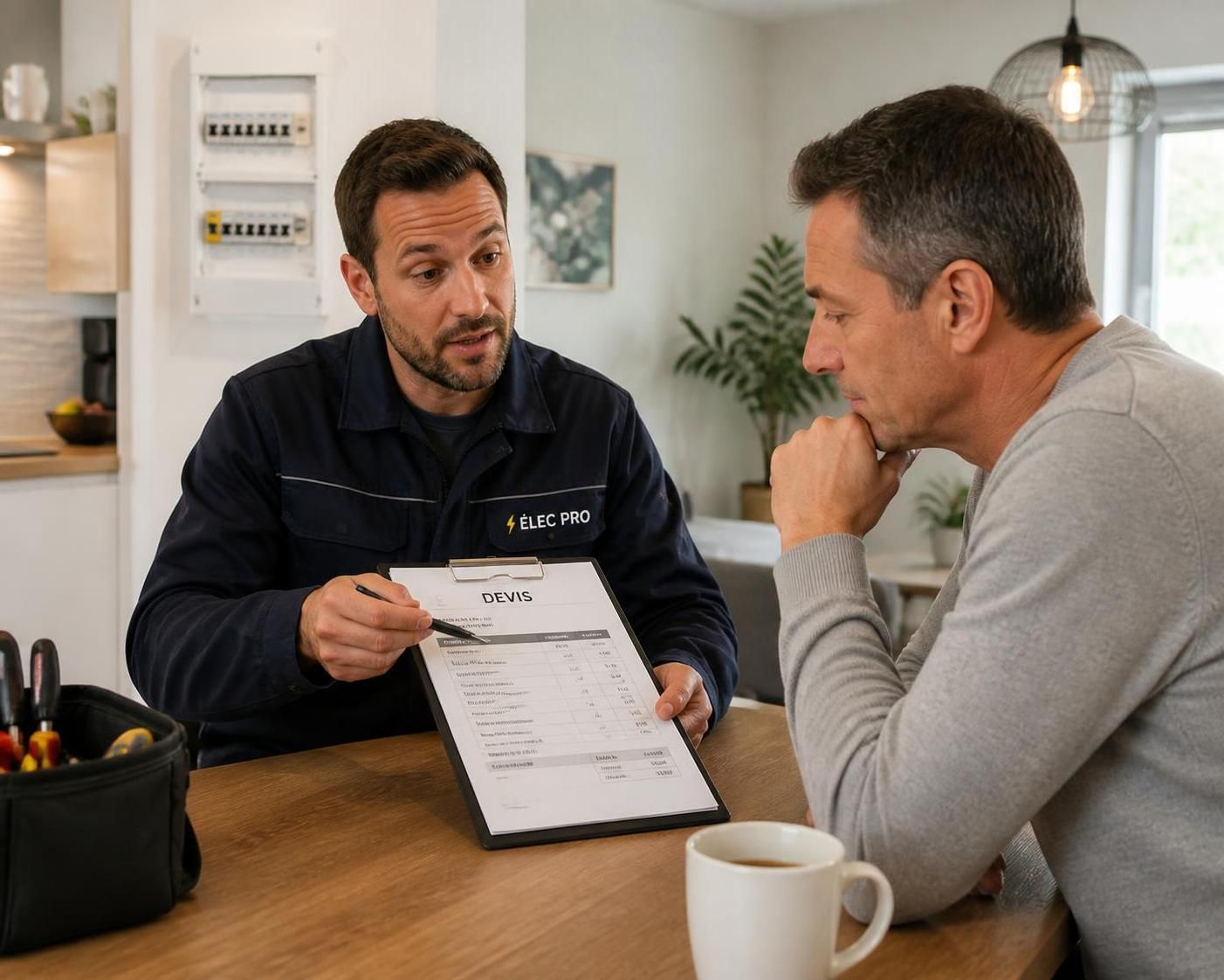 découvrez la tarification moyenne d'un électricien en 2026, avec un aperçu des prix pratiqués pour les interventions courantes et les conseils pour bien préparer votre budget.