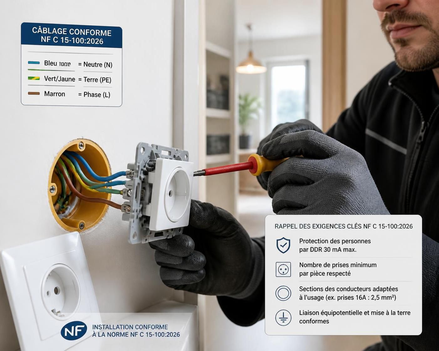 découvrez les normes électriques à respecter en 2026 pour l'installation sécurisée d'une prise, afin d'assurer conformité et sécurité dans vos travaux électriques.