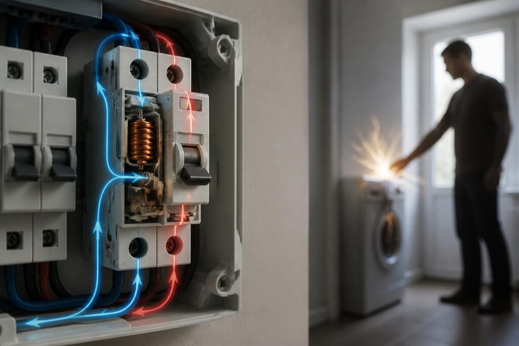 découvrez le fonctionnement de l'interrupteur différentiel et comprenez pourquoi il est crucial pour garantir la sécurité électrique de votre installation.