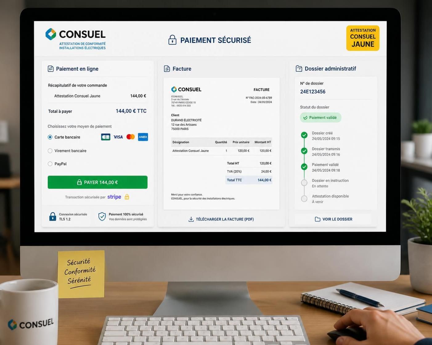 découvrez tout ce qu'il faut savoir sur l'attestation consuel jaune : définition, importance et démarches pour garantir la conformité électrique de votre installation.