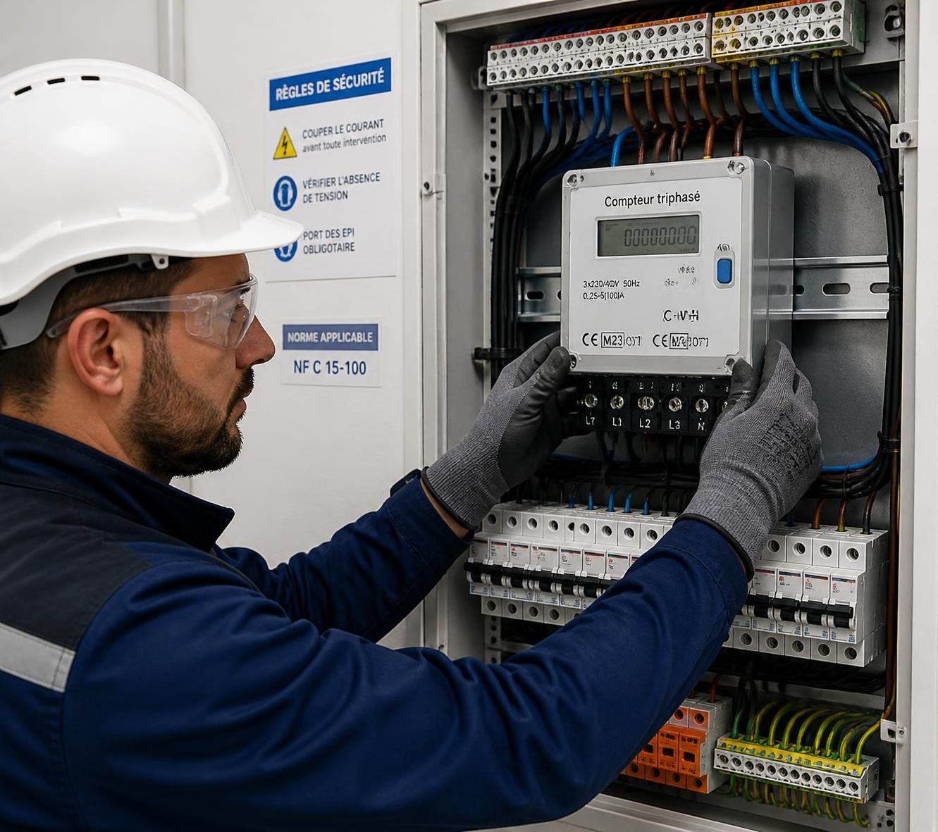 découvrez comment fonctionne un compteur électrique triphasé, ses principes de mesure et son utilisation dans les installations électriques à haute puissance.