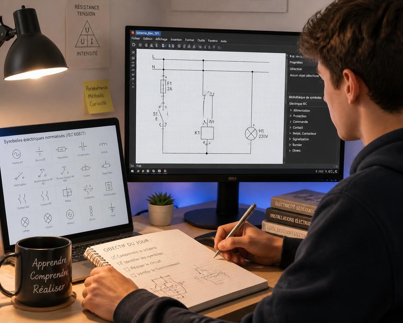 apprenez à dessiner un schéma électrique gratuitement grâce à notre guide complet pour débutants. étapes simples et conseils pratiques pour maîtriser les bases.