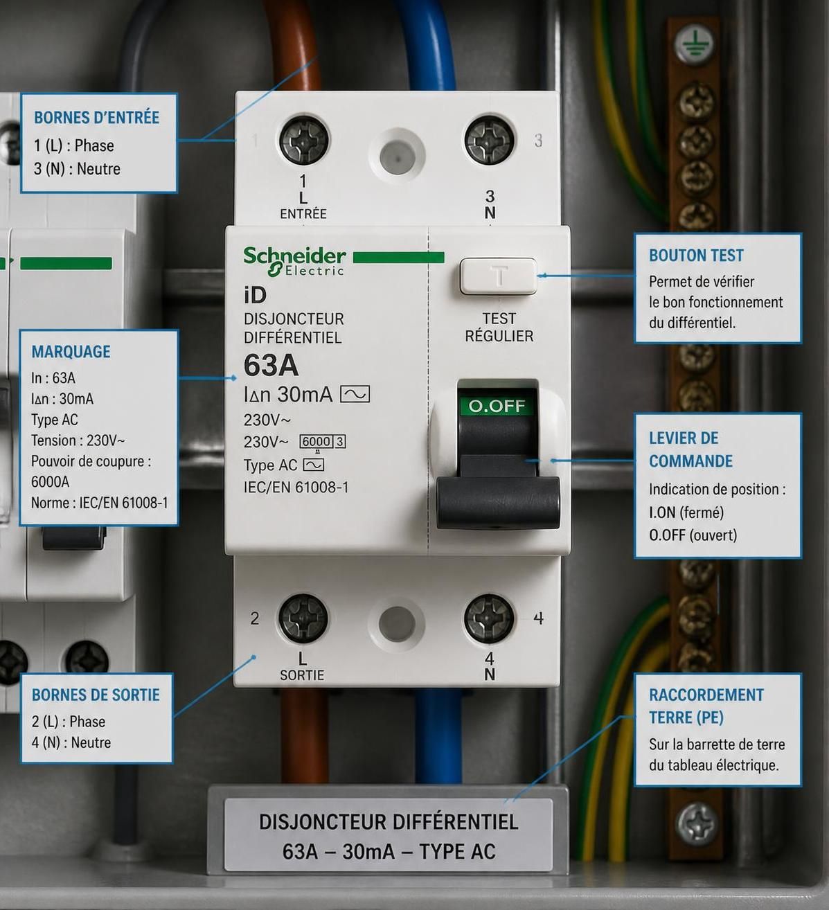 découvrez tout ce qu'il faut savoir sur le disjoncteur différentiel 63a : guide complet pour bien choisir et installer cet équipement essentiel pour la sécurité électrique de votre logement.