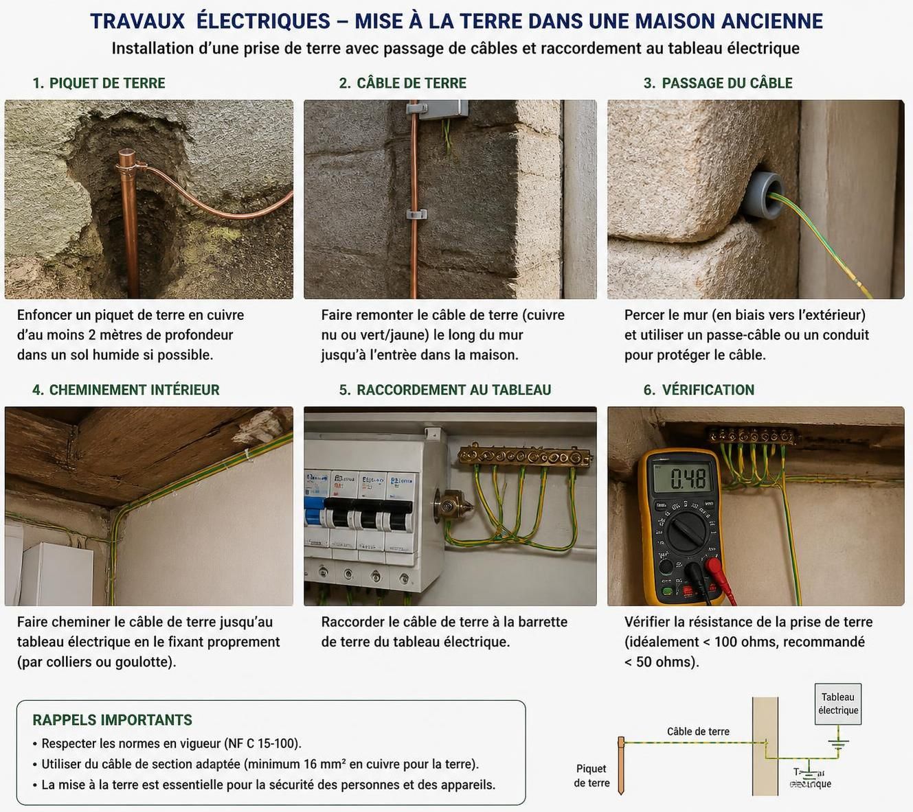 découvrez tout ce qu'il faut savoir sur la mise à la terre d'une maison ancienne pour assurer sécurité et conformité électrique.
