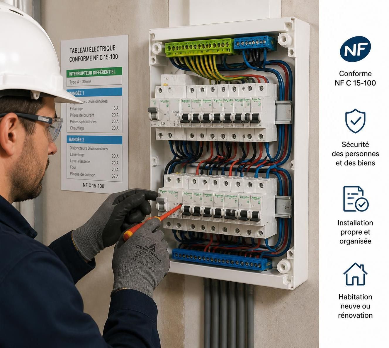 découvrez notre guide complet pour choisir et installer un tableau électrique 2 rangées en toute sécurité. conseils pratiques, caractéristiques essentielles et étapes d'installation détaillées.