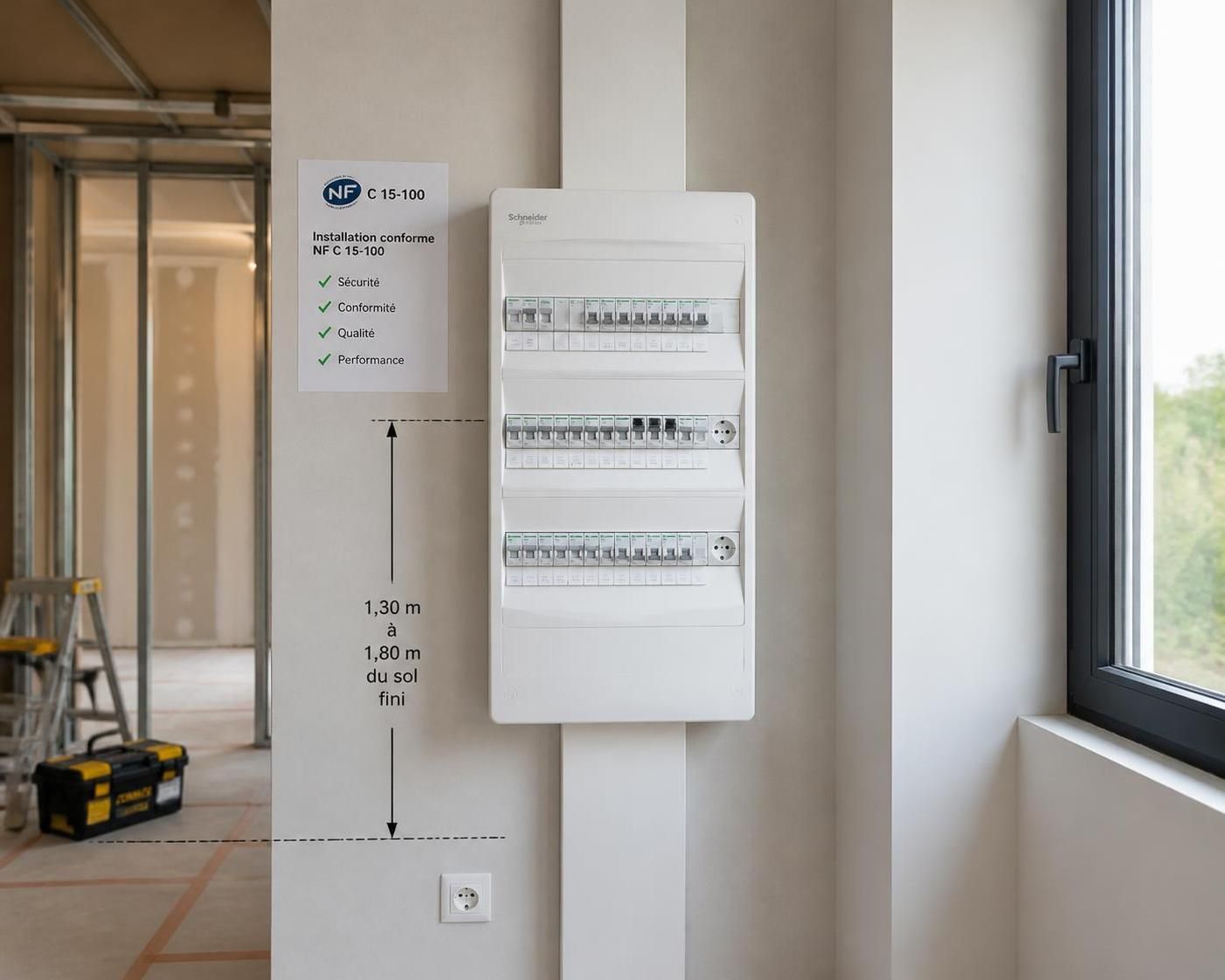 découvrez la hauteur idéale pour installer un tableau électrique lors d'une rénovation afin de garantir sécurité et conformité aux normes électriques en vigueur.